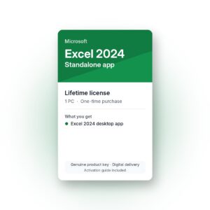 Microsoft Excel 2024 – Lifetime License Key (1 PC)